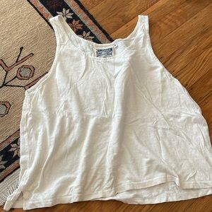 Jungmaven white hemp & cotton tank
